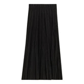 ASPECT CORDUROY CRINKLE PLEATING MIDI SKIRT